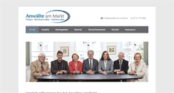Desktop Screenshot of anwaelte-am-markt.de