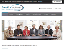 Tablet Screenshot of anwaelte-am-markt.de